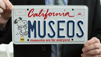 A Snoopy license plate delivers more than mere peanuts to