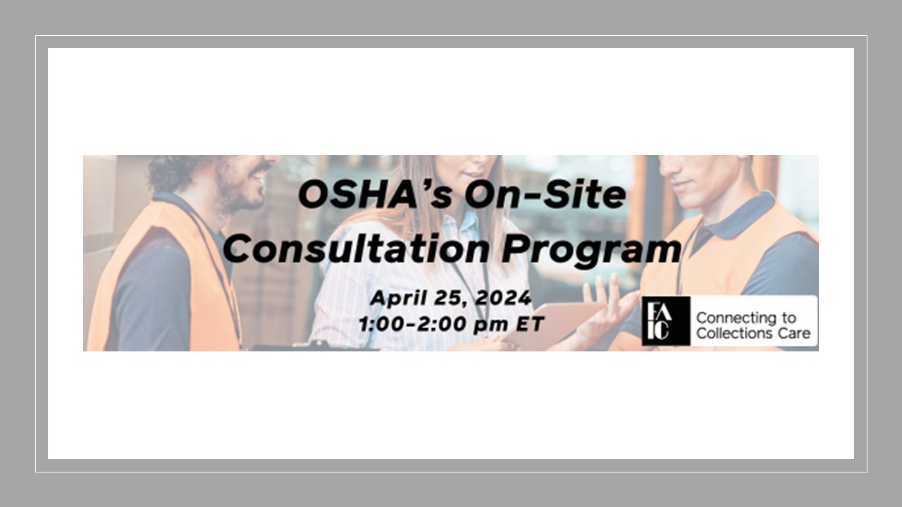 OSHA’s On-Site Consultation Program – American Alliance Of Museums