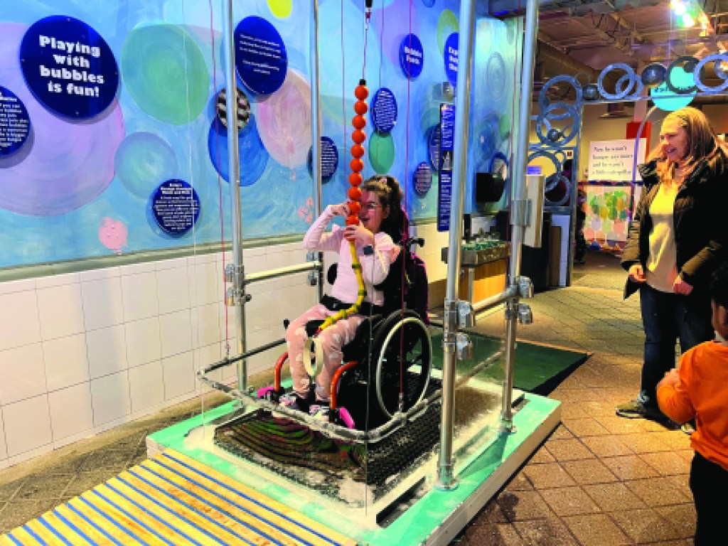 Long Island Children’s Museum’s new Inside-A-Bubble is designed to be fully accessible for all visitors.