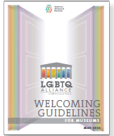 Image of the cover of the LGBTQ Welcoming Guidelines for Museums. 